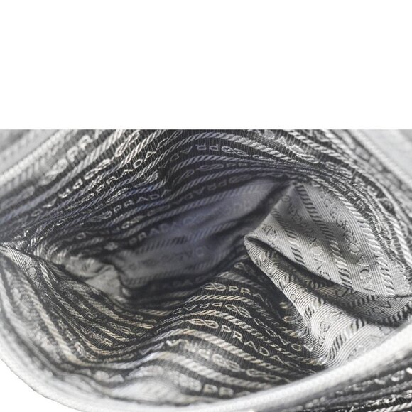 PRADA Re- Nylon Saffiano Leather Viaggio Duffle Bag Black - Picture 11 of 13